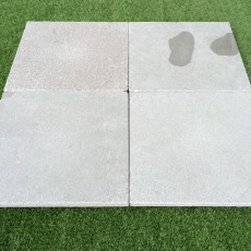 Exemplaar grijze kalksteen tegels