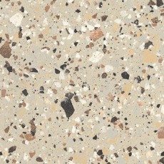 Voorbeeld beige terrazzo tegels keramisch