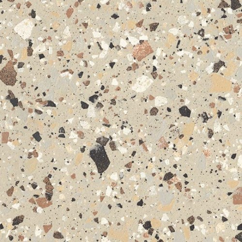 Voorbeeld beige terrazzo tegels keramisch