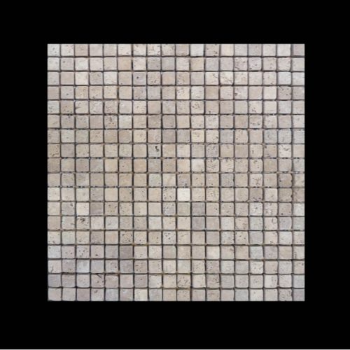 LOT 518 - 0.9 m² - CHN MOSAIC TRAVERTINE NOCE TUMBLED 23X23