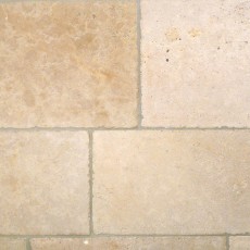 Exemplaar beige kalksteen tegels